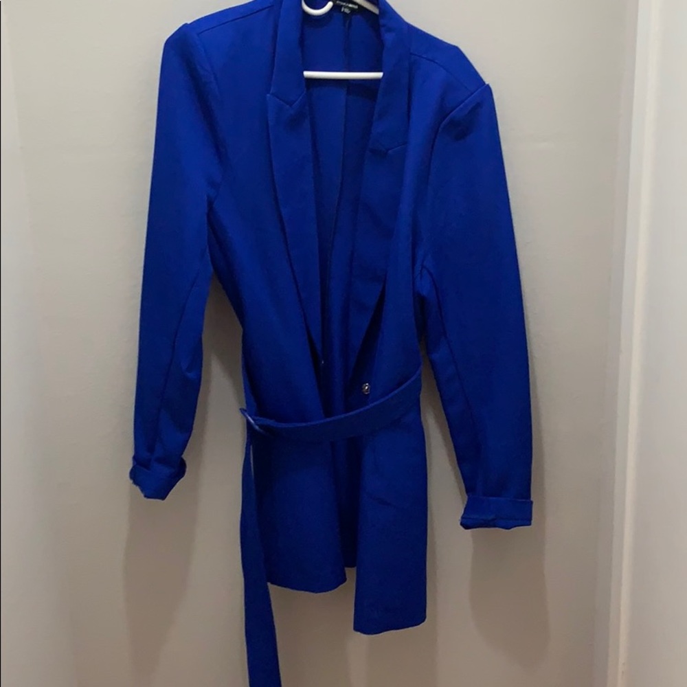 Fashion Nova Royal Blue long jacket